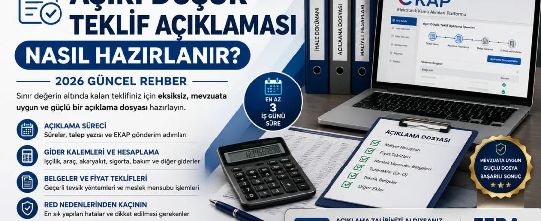 Aşırı Düşük Teklif Açıklaması Nasıl Hazırlanır? 2026 Rehberi